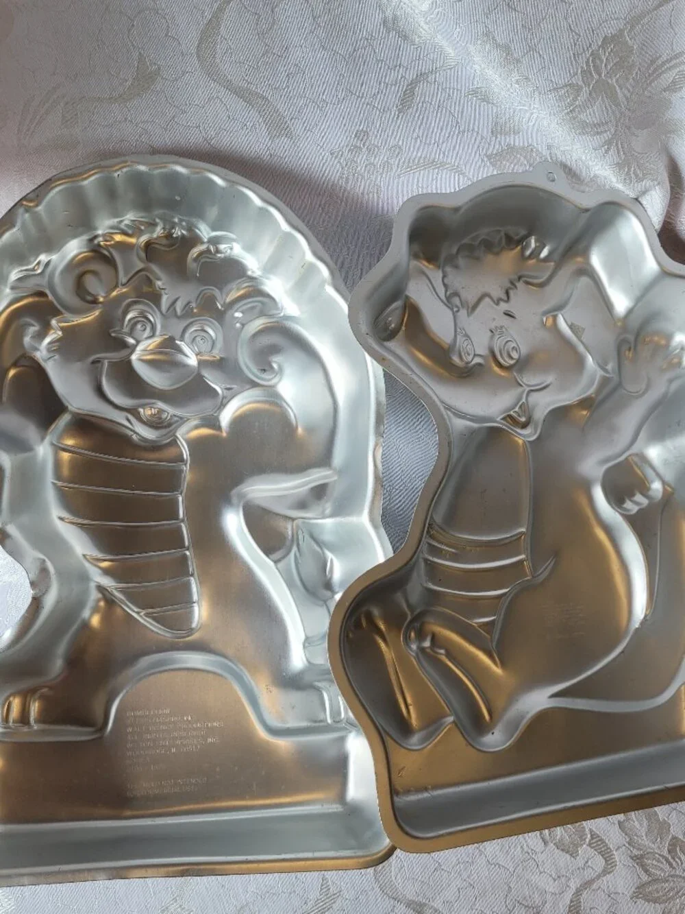 Vintage Wilton Wuzzles Bumblelion Eleroo cake pan set 1980s retro Nostalgia